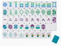 Blue Peacock Mahjong Tiles